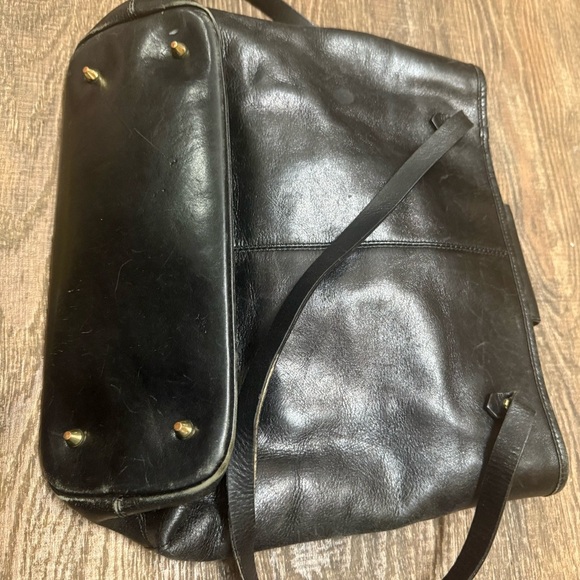 Banana Republic EUC Black Leather Tote Bag - Picture 12 of 16
